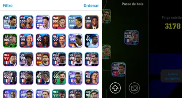 Conta Efootball! 3181 de Força Coletiva + Craques 103/102