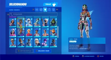 CONTA FORTNITE C MINTY + SALVE O MUNDO + PACOTES + PASSES