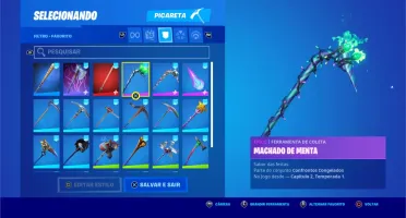 CONTA FORTNITE C MINTY + SALVE O MUNDO + PACOTES + PASSES
