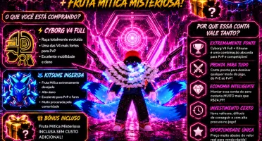 Conta Cyborg V4 🤖 + Kitsune Ingerida 🦊 + Brinde 🎁