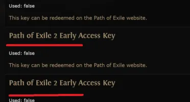 Key Early Acess Path of Exile 2