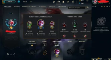 Conta League of Legends Full Acesso - 139 champs e 151 skins