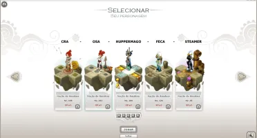 Conta WAKFU com 4 personagens (EFRIM).