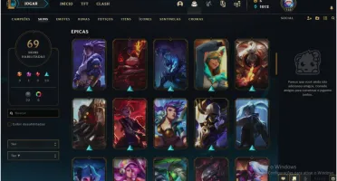 CONTA LVL 166 - GOLD III - 69 SKINS