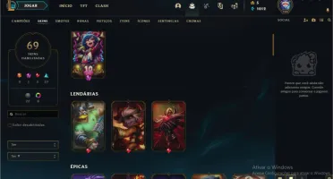 CONTA LVL 166 - GOLD III - 69 SKINS
