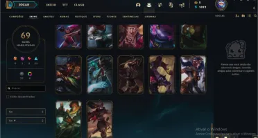 CONTA LVL 166 - GOLD III - 69 SKINS