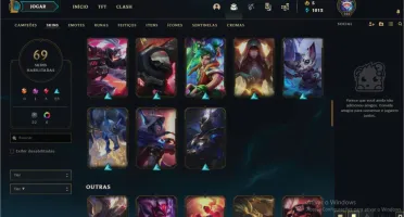 CONTA LVL 166 - GOLD III - 69 SKINS