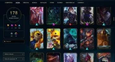 LEAGUE OF LEGENDS | UNICO DONO | + de R$1700,00 em SKINS!