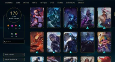 LEAGUE OF LEGENDS | UNICO DONO | + de R$1700,00 em SKINS!