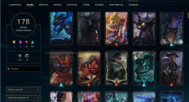 LEAGUE OF LEGENDS | UNICO DONO | + de R$1700,00 em SKINS!