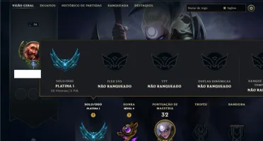 Platina 1 com 50 Champs e 2 Skins