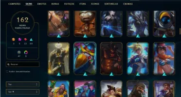 Conta Platina 1 com 155 Champs e 162 Skins + 4 Prestigios