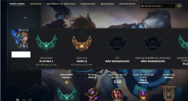 Conta Platina 1 com 155 Champs e 162 Skins + 4 Prestigios