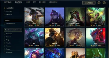 Conta Platina 1 com 155 Champs e 162 Skins + 4 Prestigios
