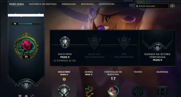 Conta prata 2 com 6 Skins e 26 Champs + 1050 RP