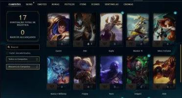 Conta prata 2 com 6 Skins e 26 Champs + 1050 RP