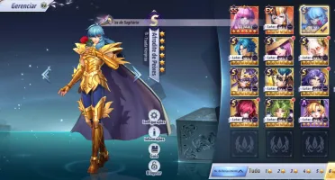 Conta Saint seiya awakening lvl 55