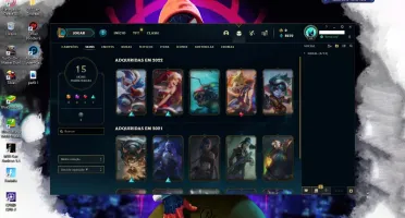 conta de lol gold 4 skins e champs descrição!