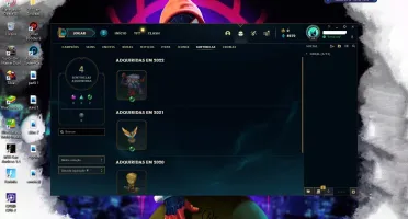 conta de lol gold 4 skins e champs descrição!
