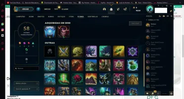 conta de lol gold 4 skins e champs descrição!