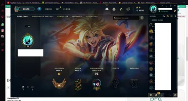 conta de lol gold 4 skins e champs descrição!