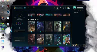conta de lol gold 4 skins e champs descrição!