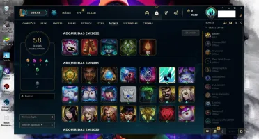 conta de lol gold 4 skins e champs descrição!