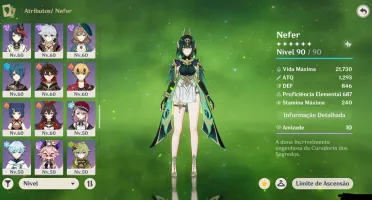 Conta Genshin - AR 60 / 37 personagens 5★ / 13 armas 5★