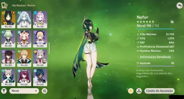 Conta Genshin - AR 60 / 37 personagens 5★ / 13 armas 5★