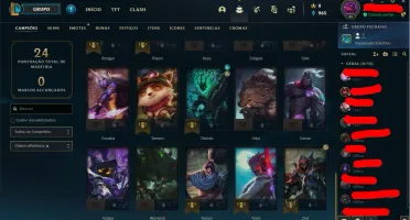 Conta Smuf lvl40 para Season11(40 champs)