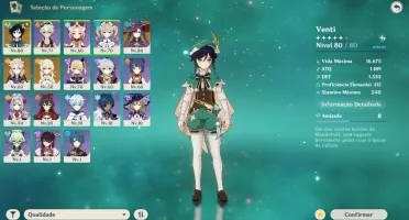 ✅ Conta Genshin Impact Venti+Mona+Albedo+Tumulo do Lobo ✅
