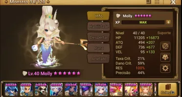 Conta Molly (Sereia de Luz)