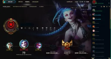 Conta league of legends barbada gold1