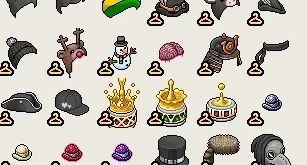 CONTA HABBO 2008/ VÁRIOS COSMÉTICOS, MÓBIS E EMBLEMAS RAROS