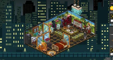 CONTA HABBO 2008/ VÁRIOS COSMÉTICOS, MÓBIS E EMBLEMAS RAROS