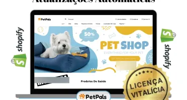 Tema Shopify Pet pals Pet Store + Atualizações e Bônus