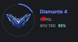 Conta lol diamante 4