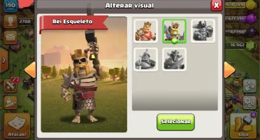 Clash of Clans CV 13 bastante upado e mais de 17 mil gemas.