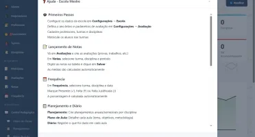 Escola Mestre — Sistema para Gestão Escolar