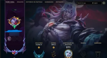 Conta de Lol com Viego Reinado Espectral Elo Plat 4 Muitas S