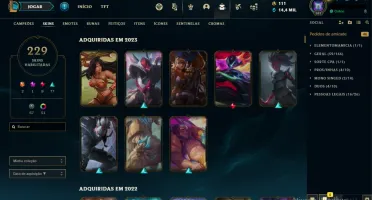 Conta Lol (All Champions 220 Skins)