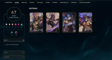 Ouro 4 com 95 Champs e 67 Skins