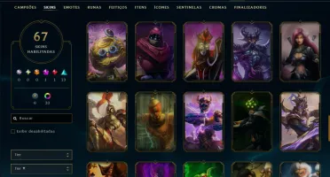 Ouro 4 com 95 Champs e 67 Skins