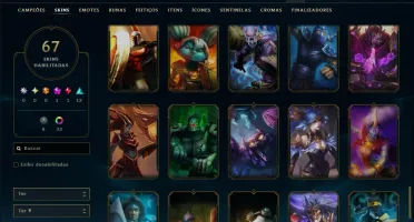 Ouro 4 com 95 Champs e 67 Skins