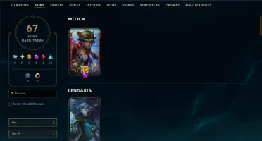 Ouro 4 com 95 Champs e 67 Skins