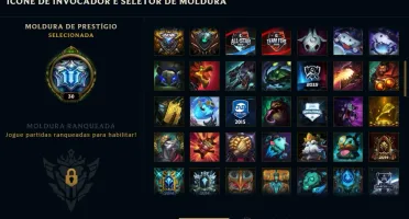 Conta lol com janna vitoriosa, rammus rei e 250 skins