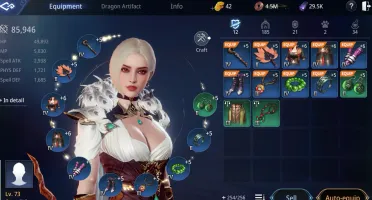 Mir4 Mage lvl 75 com 85k Power com 2 Pets Épicos