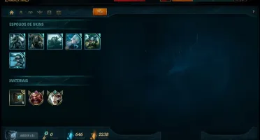 Conta league of legends, platina 1, 117 skins, pulsefire....