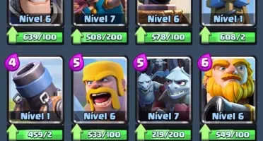 CLASH ROYALE LEVEL 8 COM 4 LENDÁRIAS