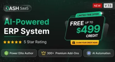 Dash Saas - Nova versão ÷ 5 addons de BÔNUS
